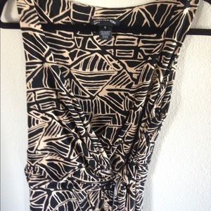 3/4 length wrap dress